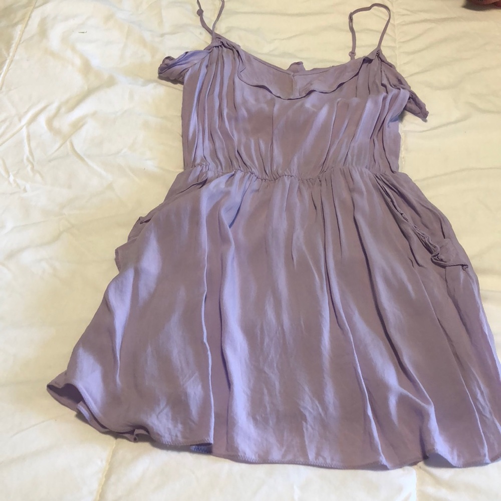 Aritzia lavender mini dress with pockets